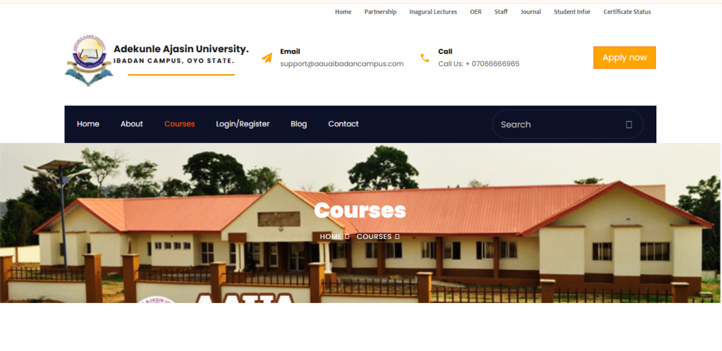 Adekunle-Ajasin-University-Courses-and -ee